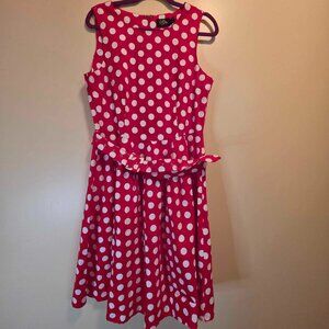 Dolly and Dotty Red Polka Dot Swing Dress 12